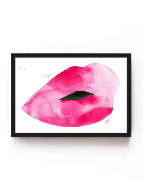 Ivy Lips Print