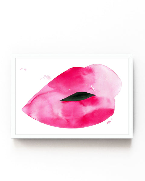 Ivy Lips Print