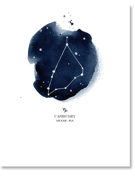 Capricorn Zodiac Constellation Print