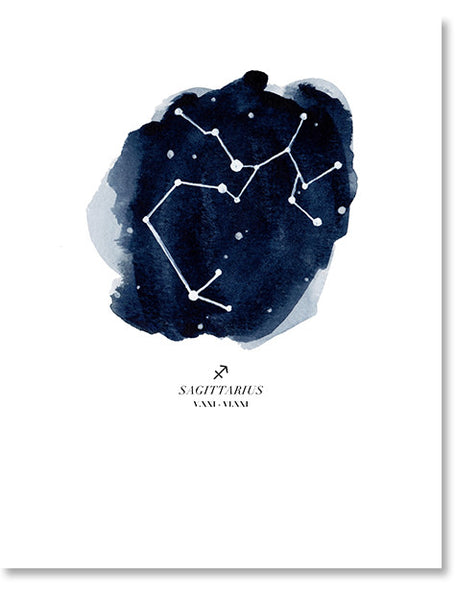 Sagittarius Zodiac Constellation Print