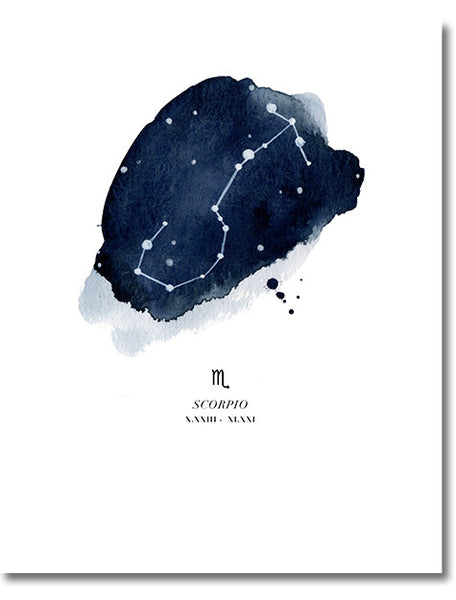 Scorpio Zodiac Constellation Print