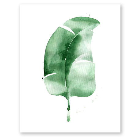 Green Paddle Cactus I Print