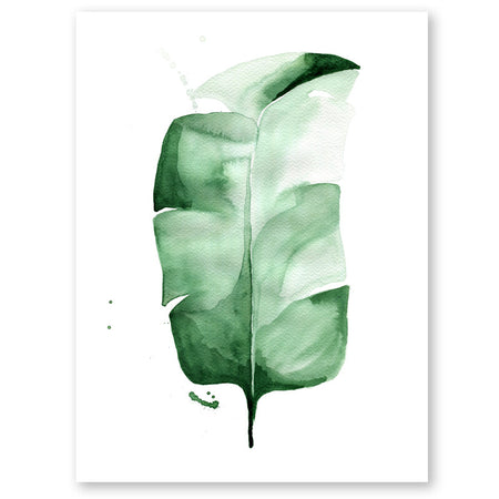 Indigo Paddle Cactus Print