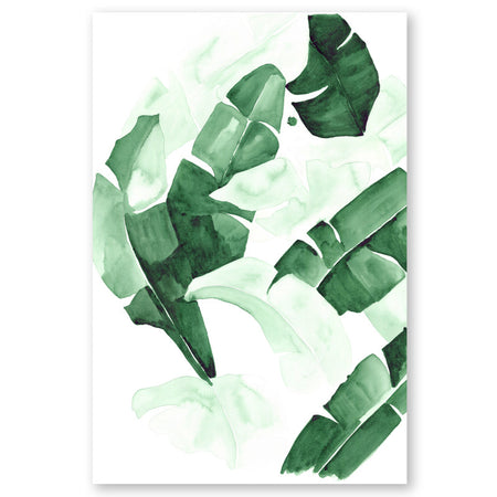 Green Paddle Cactus I Print