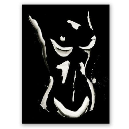 Nude No. 2 Print - White on Black