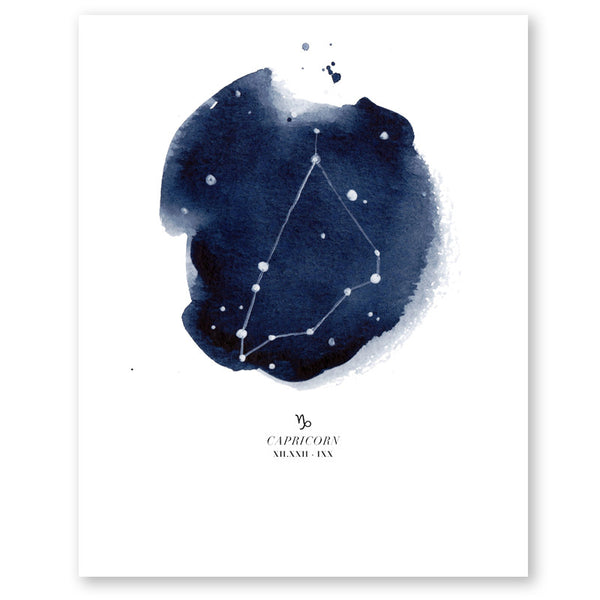 Capricorn Zodiac Constellation Print
