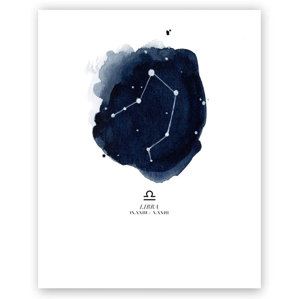 Libra Zodiac Constellation Print
