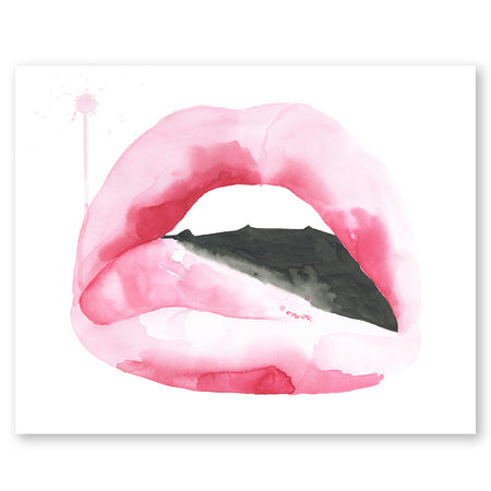 Nicole Limited Edition Signed Lips Print