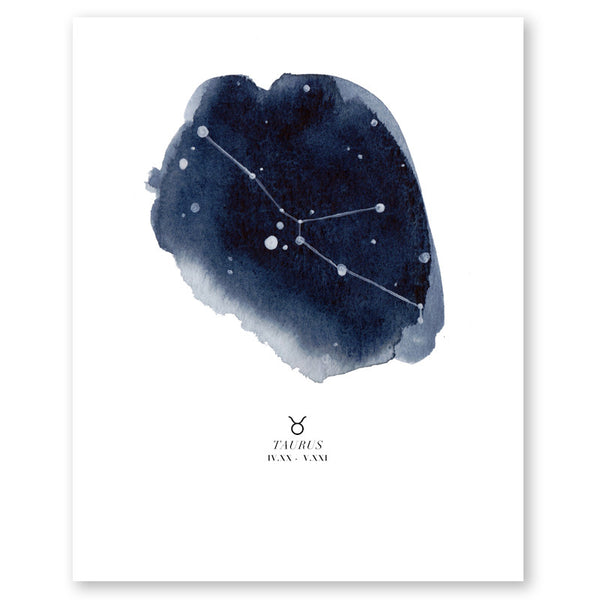 Taurus Zodiac Constellation Print