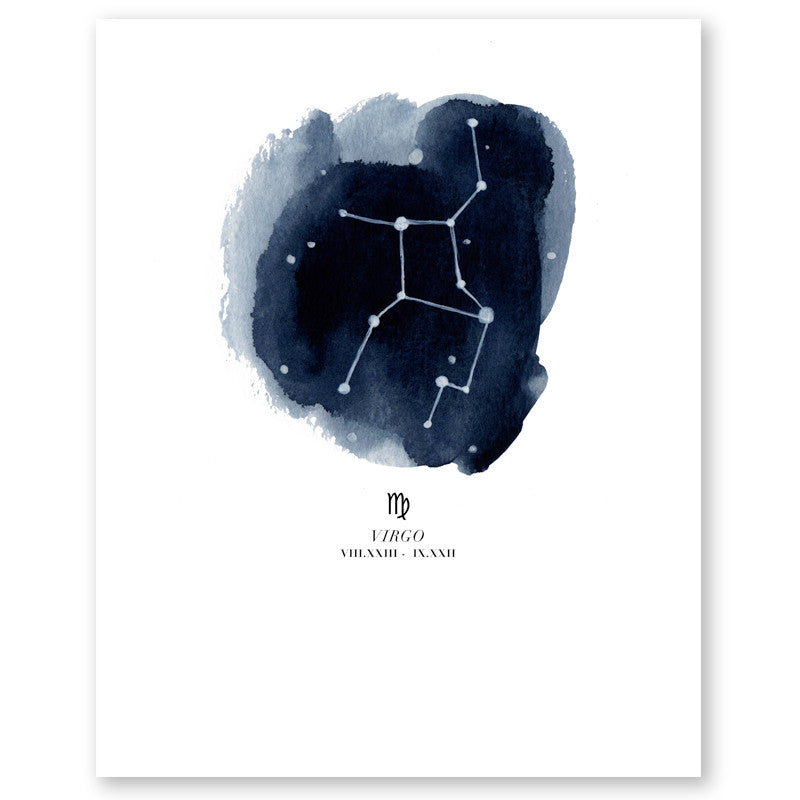 Virgo Zodiac Constellation Print