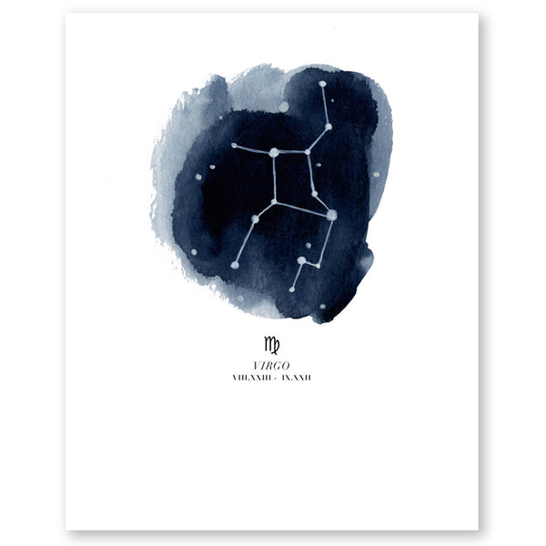 Virgo Zodiac Constellation Print