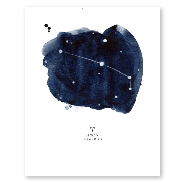 Aries Zodiac Constellation Print