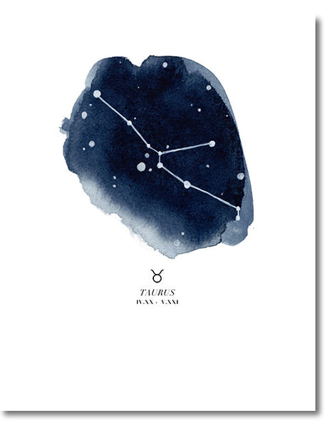Taurus Zodiac Constellation Print