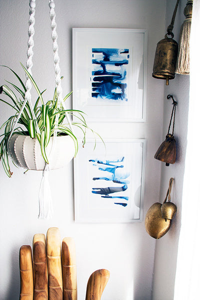 Abstract Indigo no.2 Print