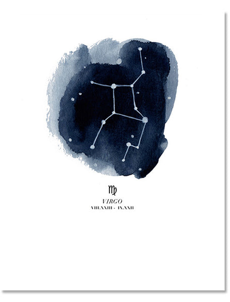 Virgo Zodiac Constellation Print