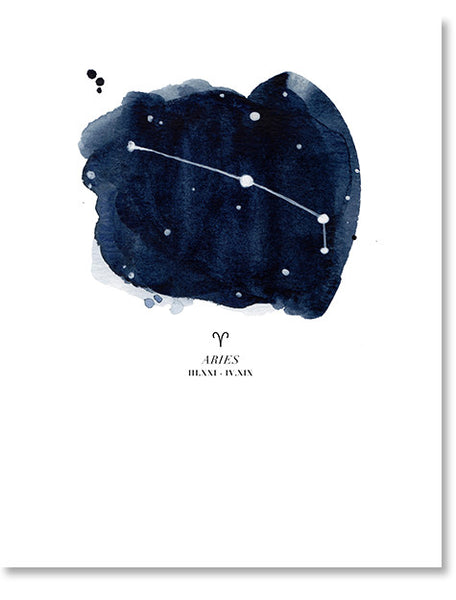Aries Zodiac Constellation Print