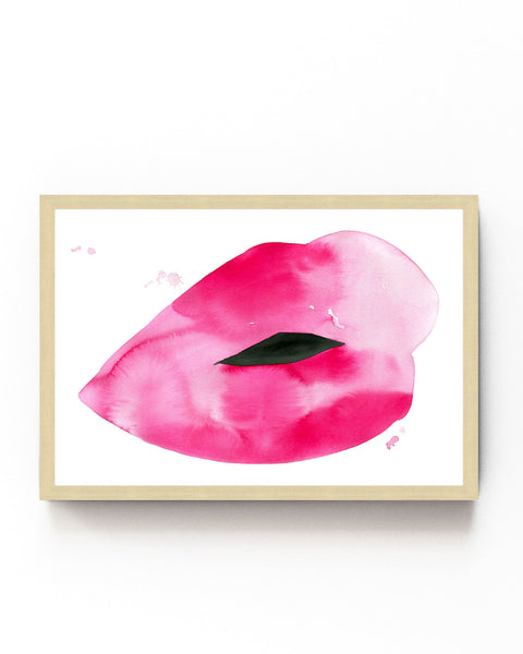 Ivy Lips Print