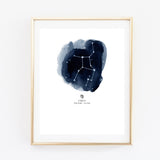 Virgo Zodiac Constellation Print