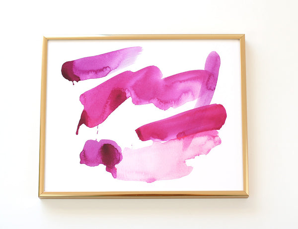 'Pink Abstract I' Print