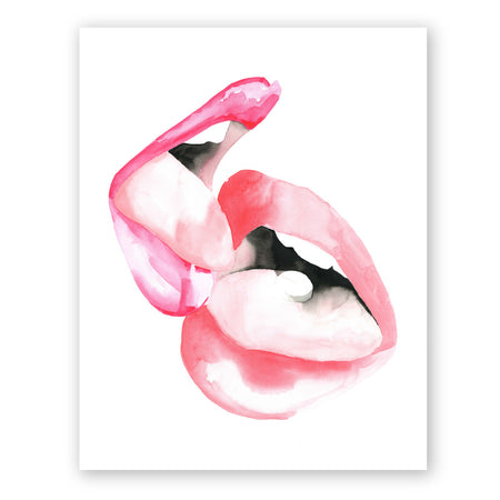 Cora Limited Edition Signed Lips Print