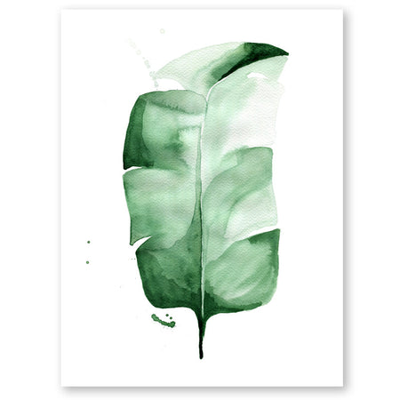Green Paddle Cactus I Print