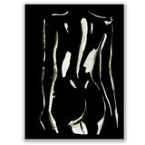 Nude No. 2 Print - White on Black