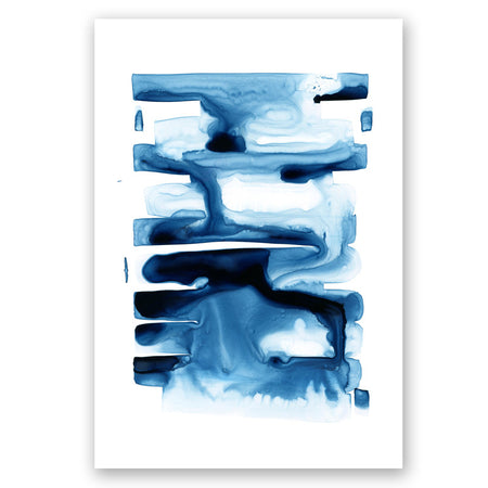 Abstract Indigo no.4 Print
