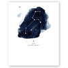 Leo Zodiac Constellation Print